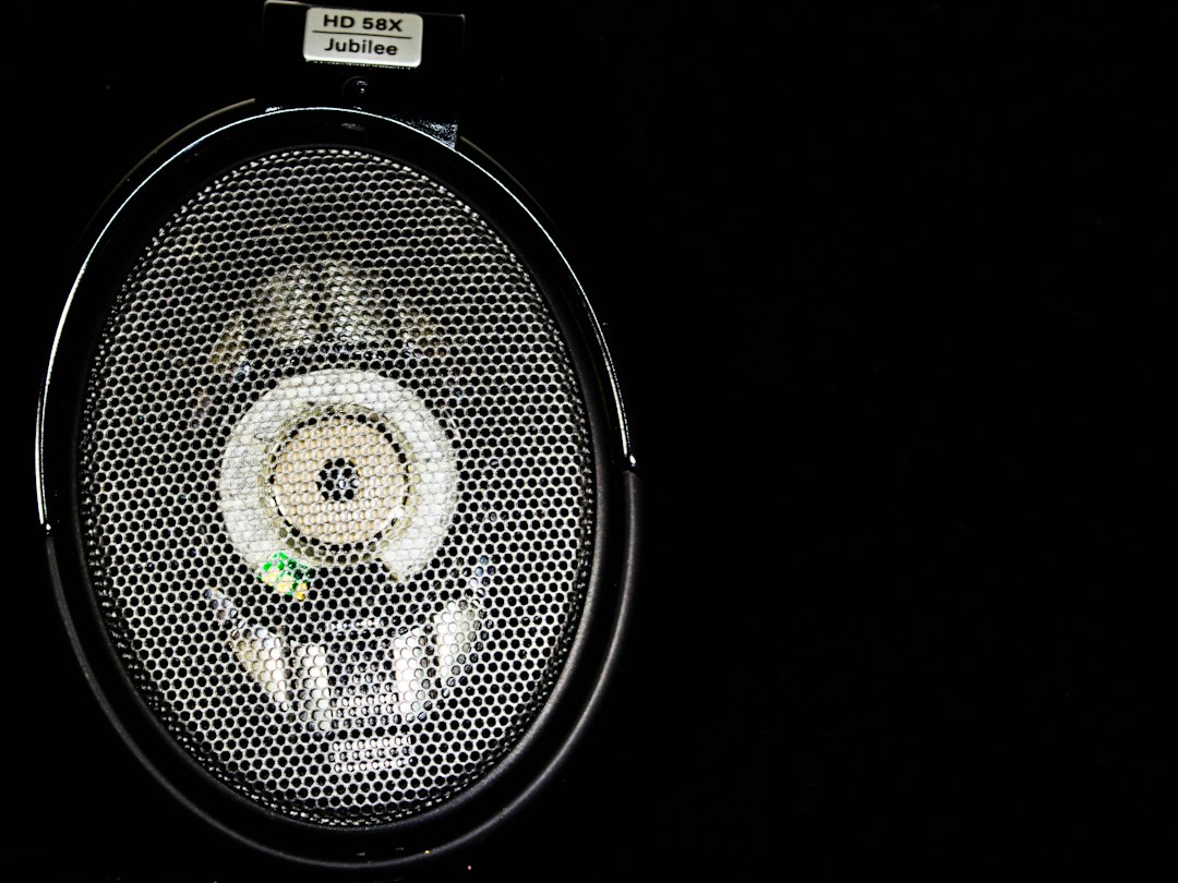 a circular object with a light